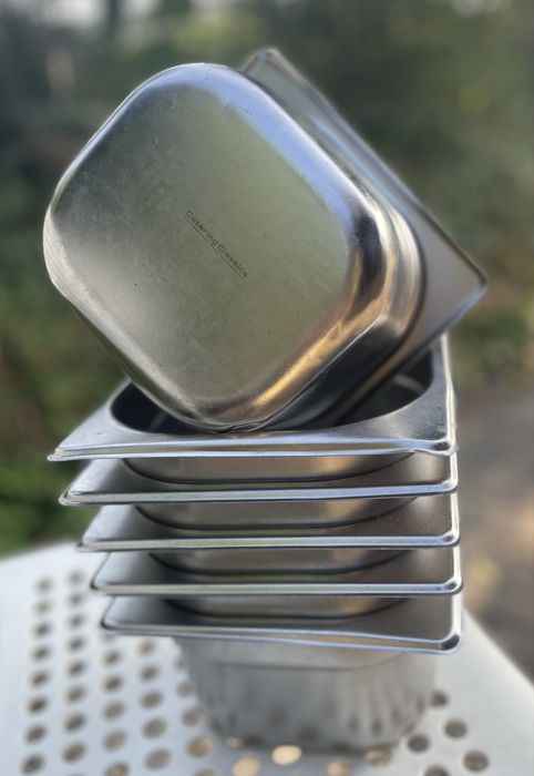 6 Cubas aço inox - 2 litros