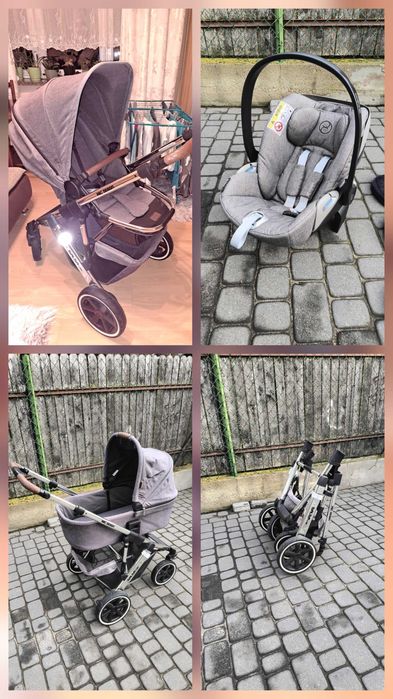 Wózek gondola spacerówka ABC pompowane koła teren cybex Salsa Air