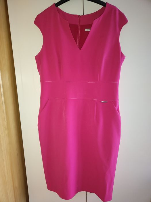 Pretty one Sukienka elegancka koktajlowa kieszenie r.42 ślub komunia