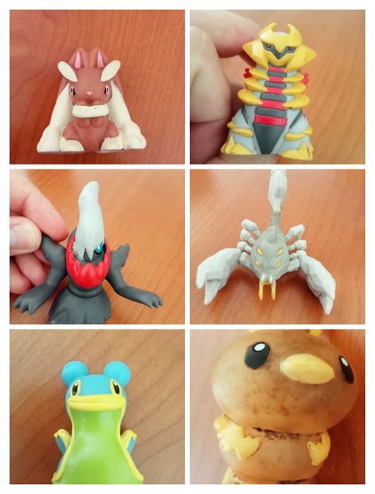 6 figuras Pokémon Bandai 2007 – originais