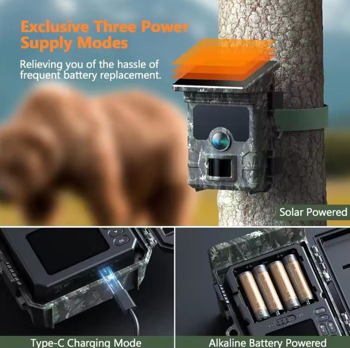 Відеокамера 50MP 4K  Trail нічного бачення