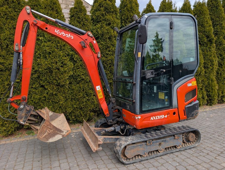 Minikoparka KUBOTA KX019-4 2018 rok! Tylko 2 tys MTH! Szybko złącze!