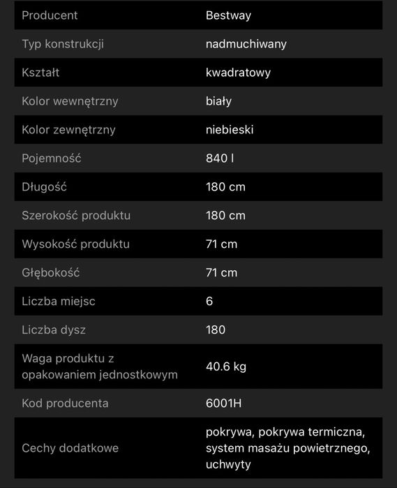 Jacuzzi Lay-Z-Spa Hawaii Bestway - rezerwacja do soboty 12.30