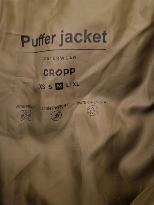 Zielona kurtka puffer Cropp M wiosna