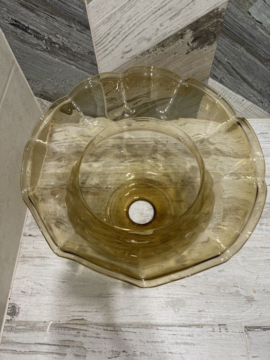 Плафон великий скляний прозорий лампа