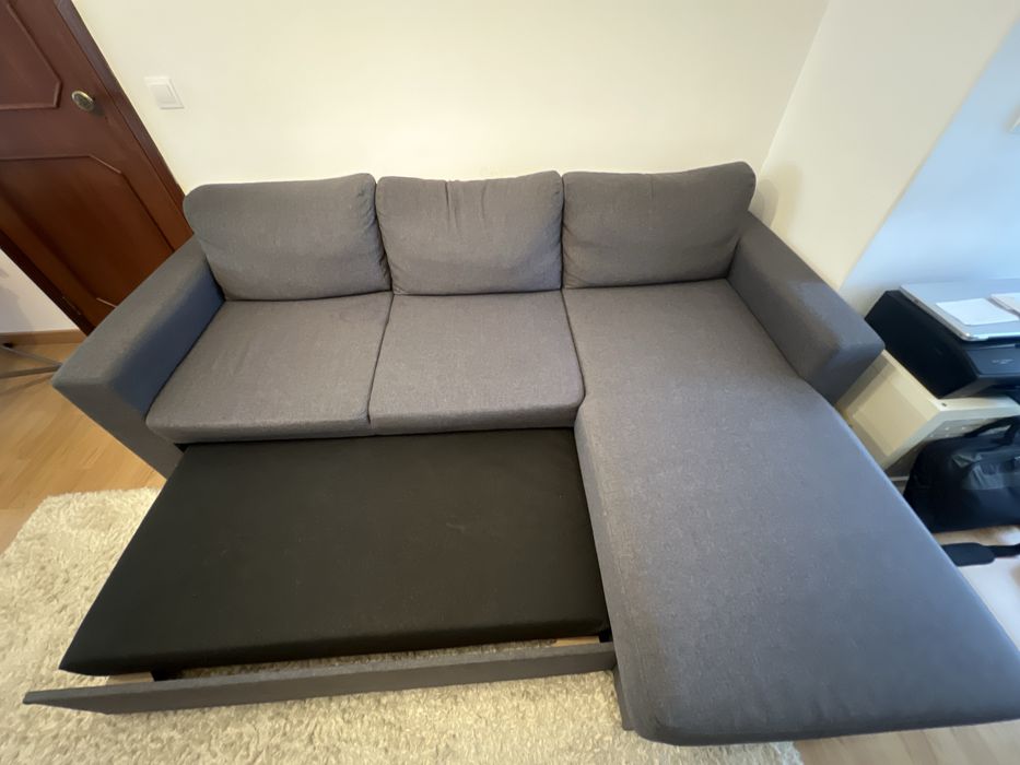 Sofa cama chaise longe com arrumacao
