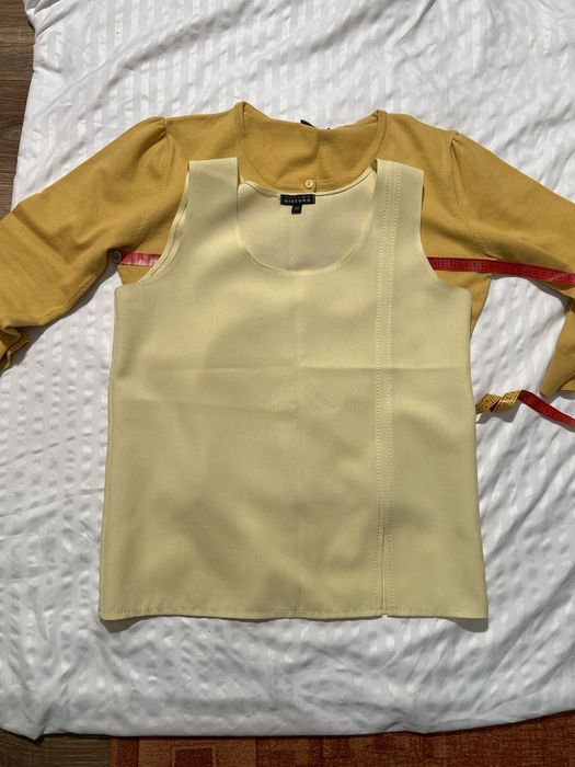 Sweter kardigan musztardowy rozmiar 42