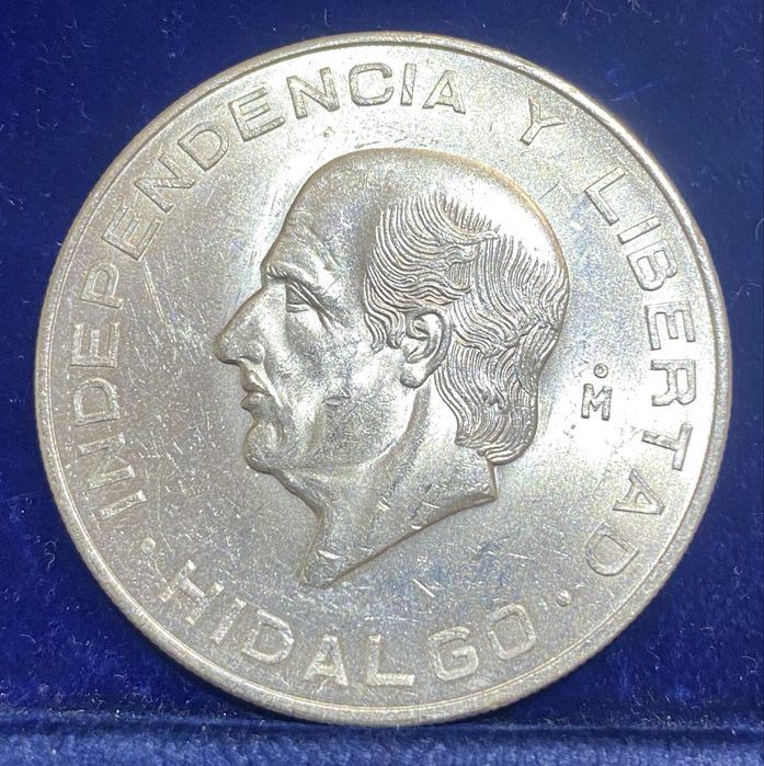Moeda  693 - MEXICO 5 Pesos 1956 Prata