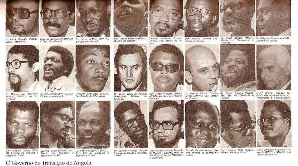 Angola Rumo à Independência - Governo de Transição - Luanda 1975