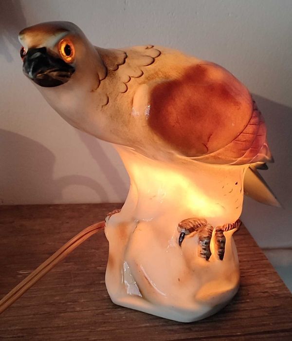 sokół stara  lampka