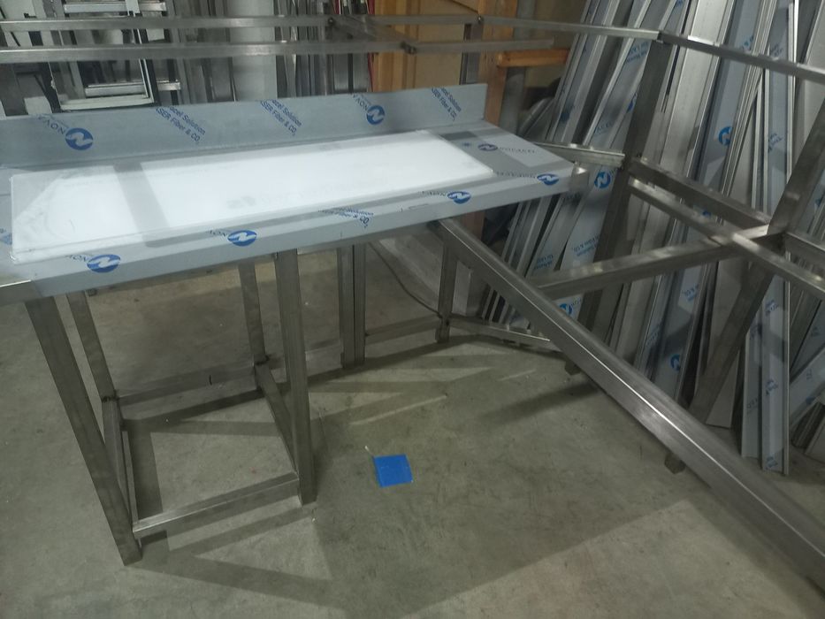 Bancada inox cozinha por medida em inox