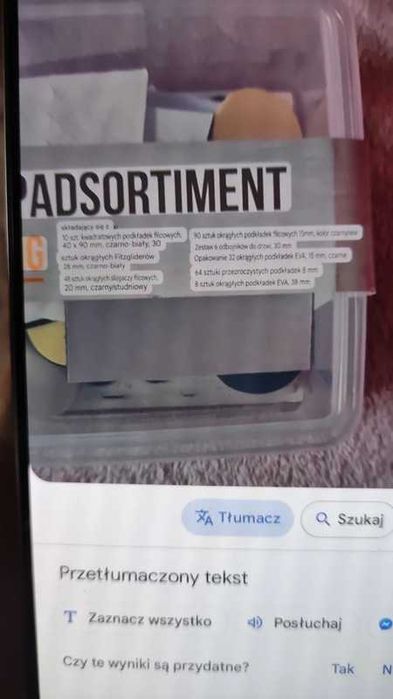 Zestaw podkładek pod meble