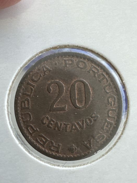 Moeda 20 cent 1942 Moçambique