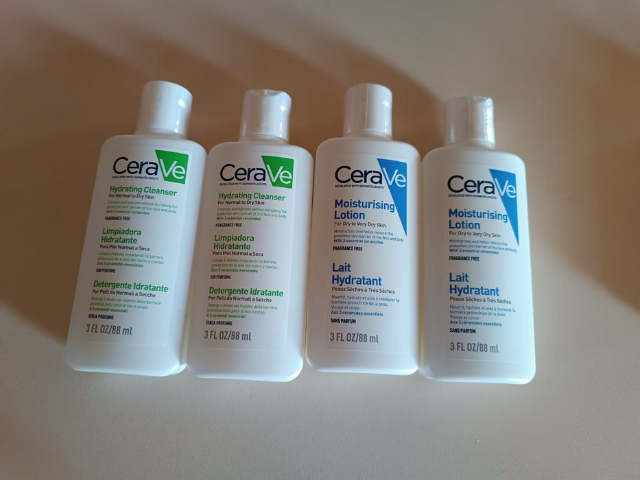Молочко и умывалка эмульсия для лица и тела cerave франция 88мл уценка