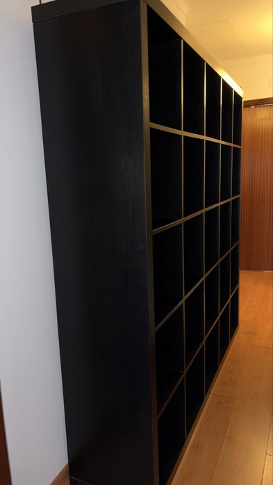 Estante KALLAX - 25 cubos - 184x184 - preto castanho
