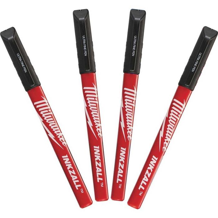 Набір маркерів з надтонким пером Milwaukee InkZAll 4 шт
