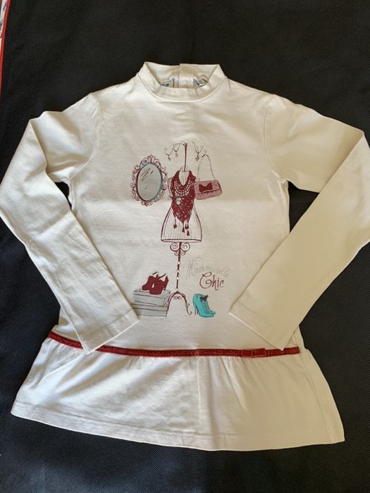 Sweat comprida de inverno, tamanho 8 anos