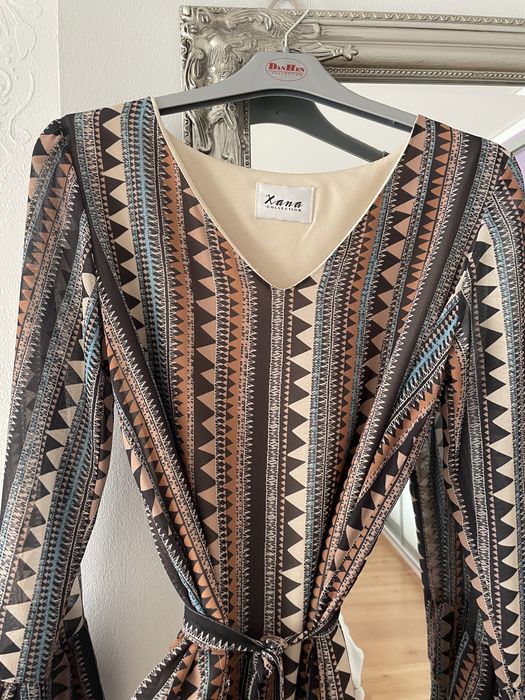 Sukienka Xana oversize wzory bawełna