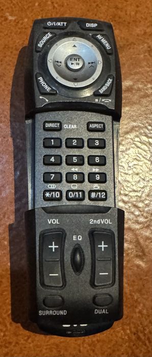 Auto radio 2din JVC KW-AVX800 basculante DVD com comando