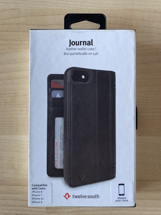 Twelve South - Capa em pele genuína para iPhone SE/8/7/6/6s