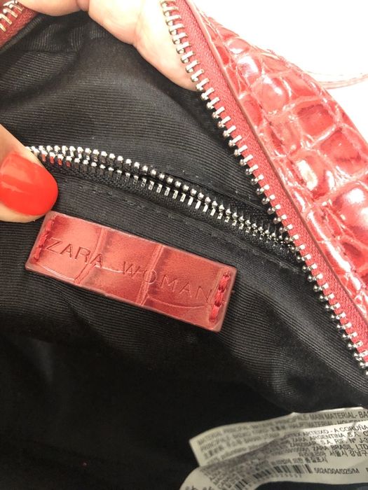 Сумка zara красная