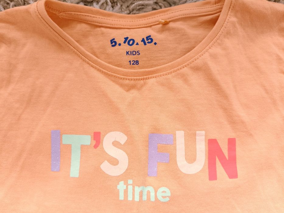 Dziecięca koszulka trykotowa z długim rękawem: 5.10.15.KIDS rozm.128 p