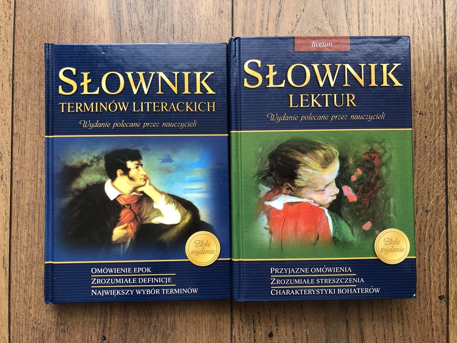 Język polski, repetytorium, słownik terminów oraz lektur.