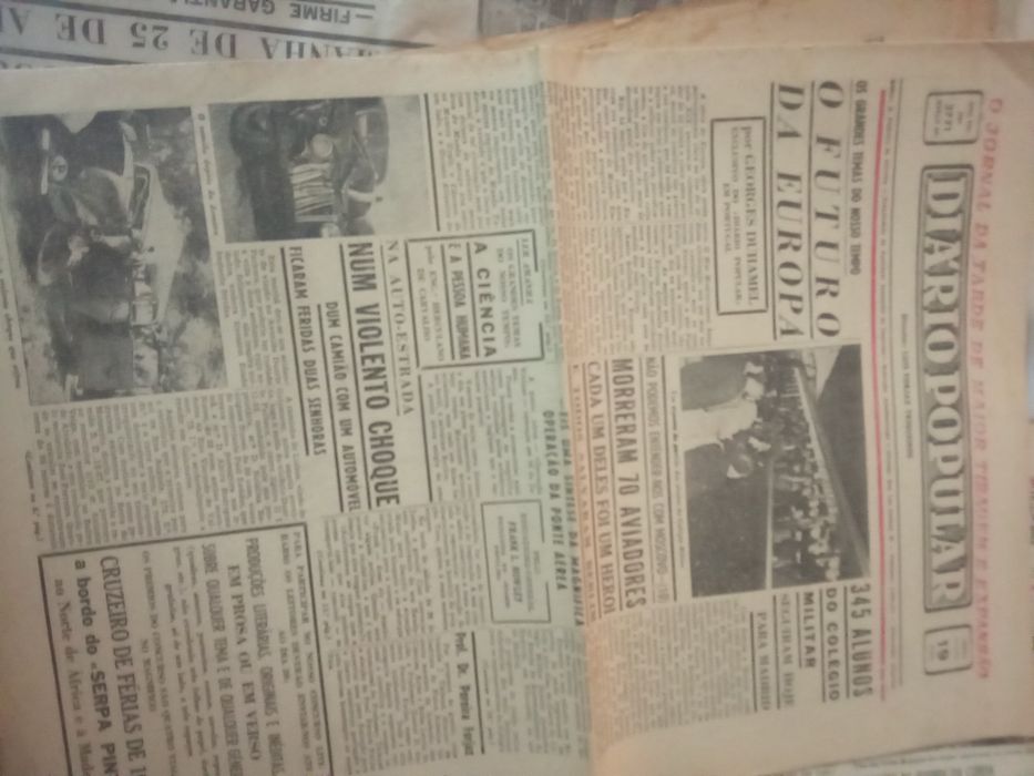 4 Jornais Diários Popular ,1948 Agosto.
