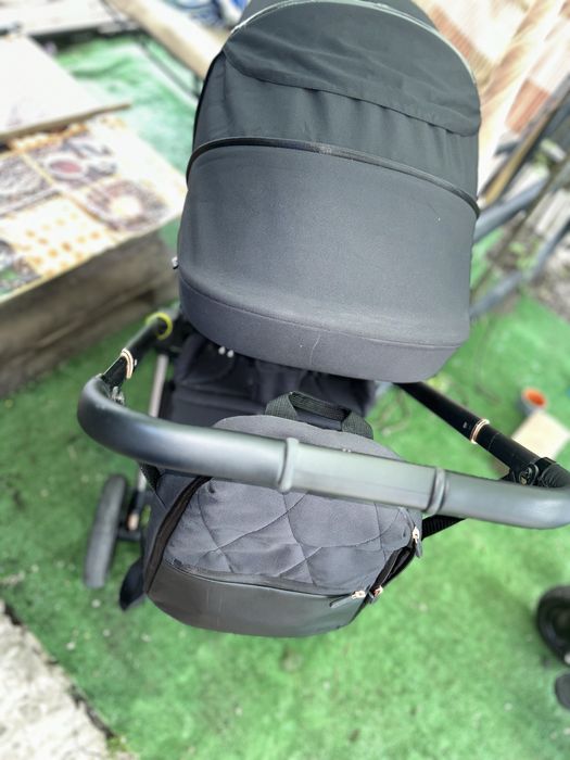 Коляска універсальна CARRELLO Ultra Чорна, 2 в 1  ,