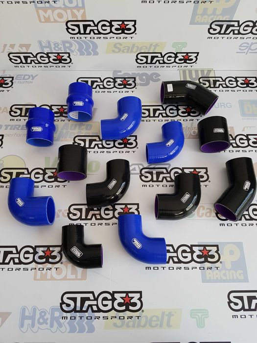 Curvas 90 45 Reduções Uniões silicone  57 63 76mm tubagens admissão ic