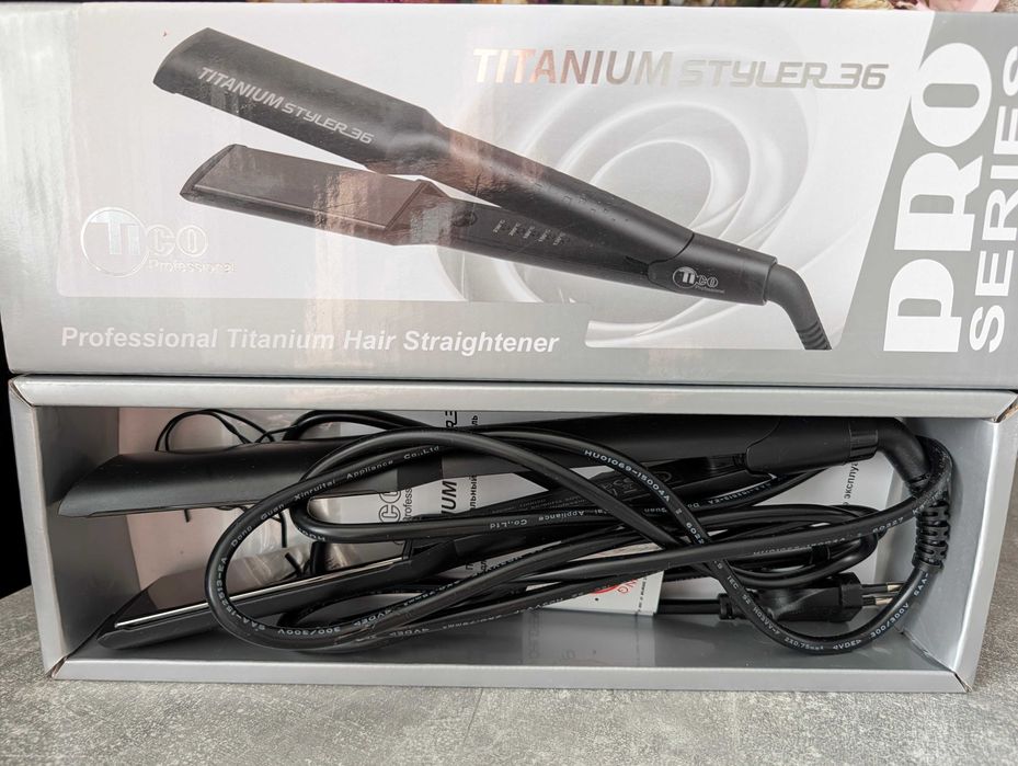 Новий Випрямляч для волосся Tico Professional Titanium Styler 36