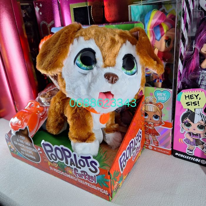 Оригінал FurReal Poopalots Big Wags Pet Цуценя на повідку Какає Собака