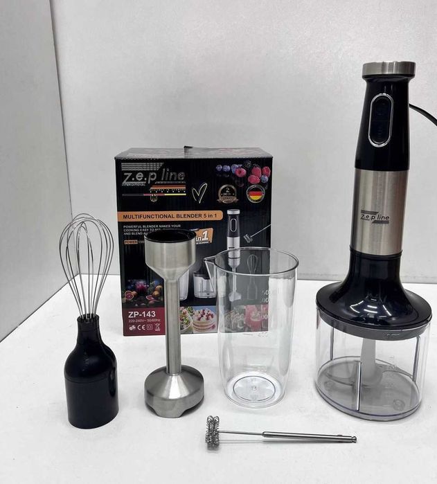 5 в 1 Міксер Подрібнювач Спінювач Чопер Блендер
