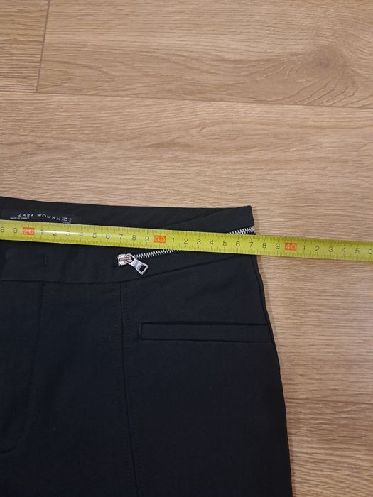 Spodnie damskie eleganckie, czarny, rozmiar S, Zara