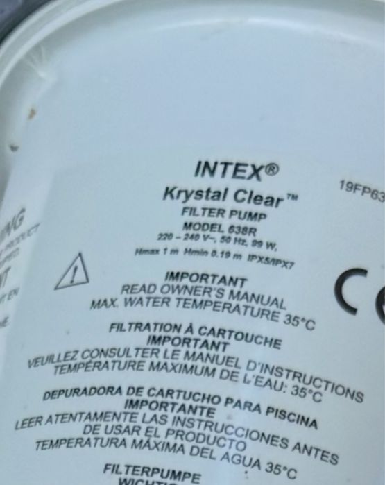 Насос для басейна помпа INTEX model 638R filter pump інтекс інтех
