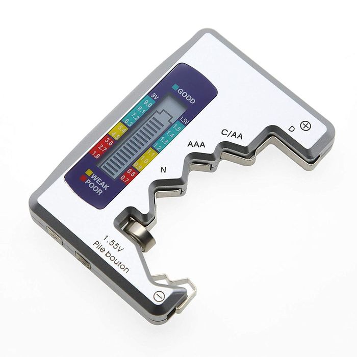 Cyfrowy tester miernik baterii akumulatorów LCD AA AAA R9