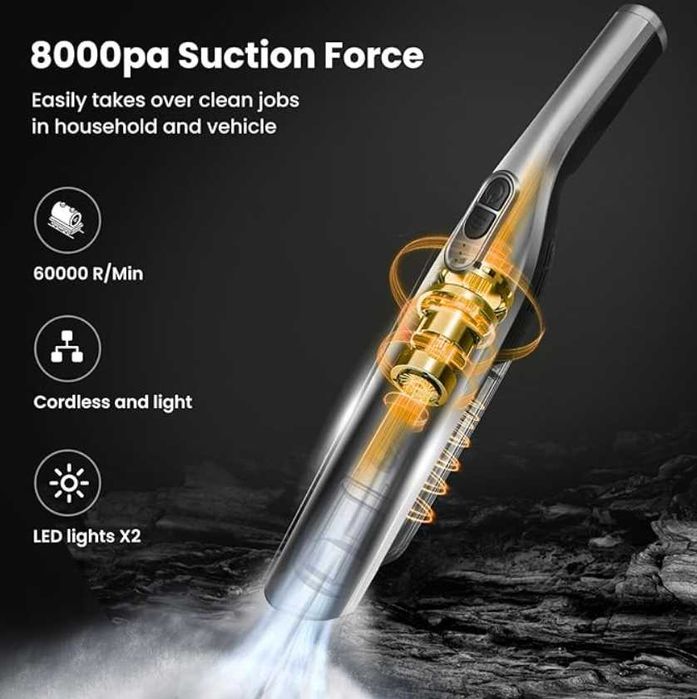 Odkurzacz Samochodowy Akumulatorowy