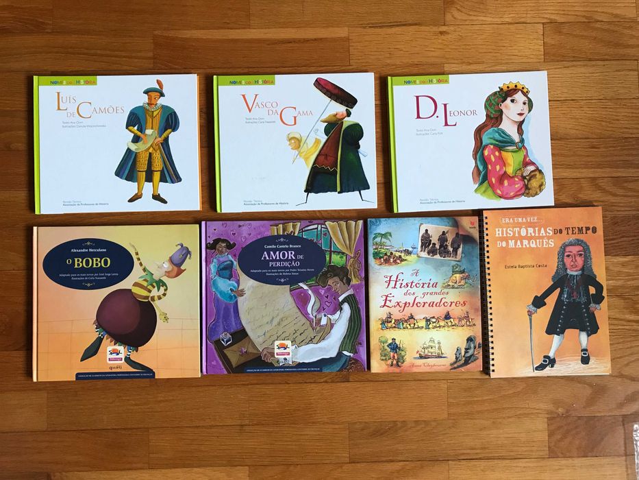 Livros de História e histórias para os mais novos - 3 a 6 euros