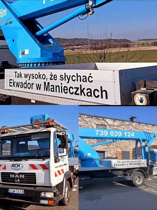 Wynajem podnośnika koszowego 26m PODNOŚNIK KOSZOWY
