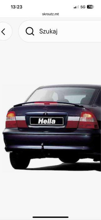 Spoiler hella model vectra b
