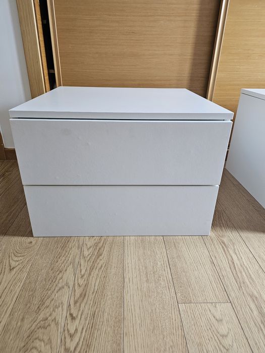 Cómoda ikea platsa branca- 2 gavetas
