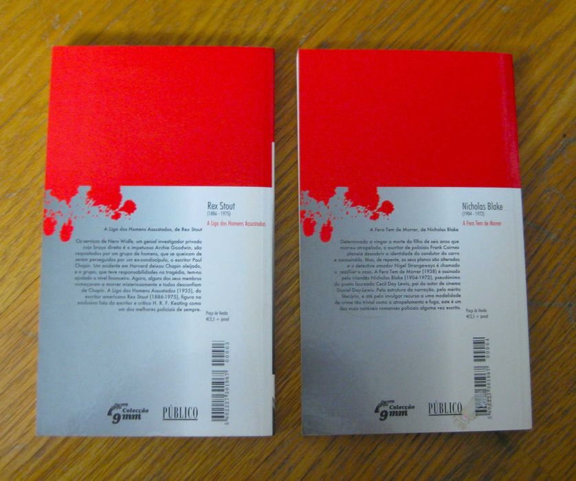 Conjunto de 4 livros da Coleção 9mm do Público