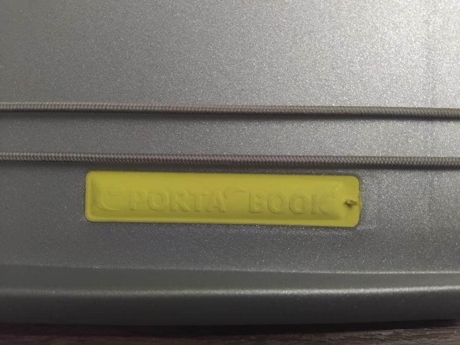 Підставка-кейс для ноутбука PORTA NOTE BOOK сріблястий колір як нова