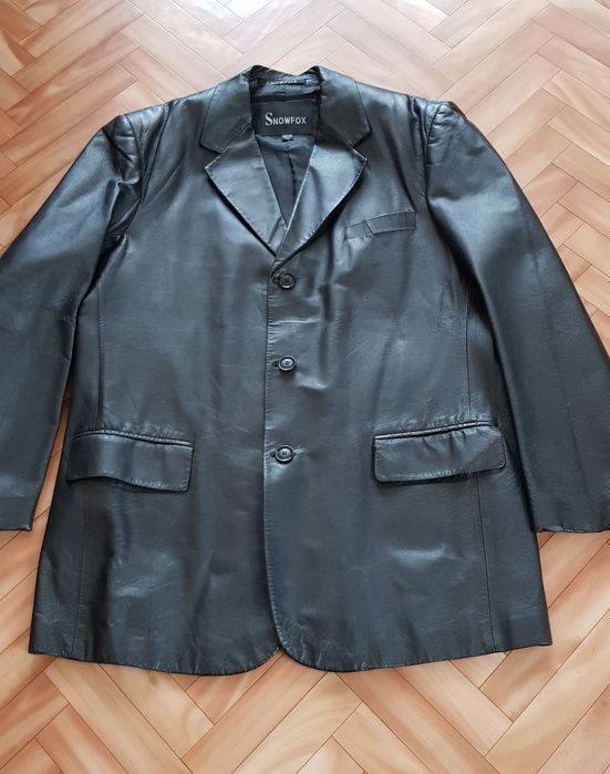 Пиджак кожаный 58р