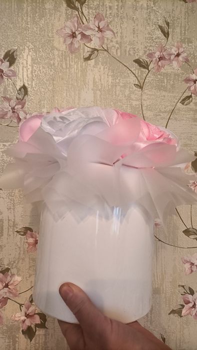 Квіти з атласної стрічки