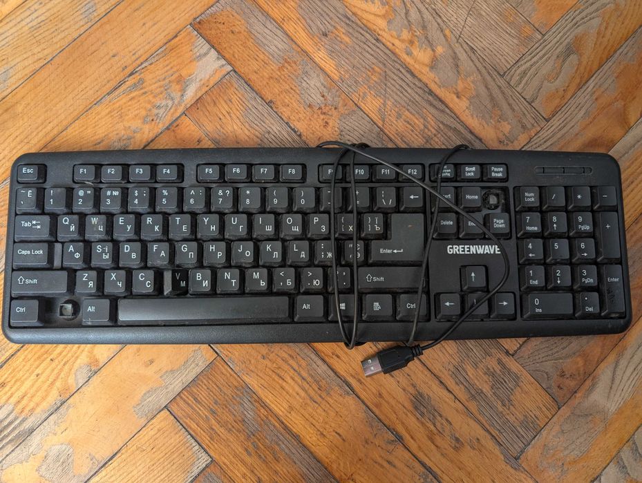 клавіатура, миша, кабель, подовжувач для комп'ютера ПК