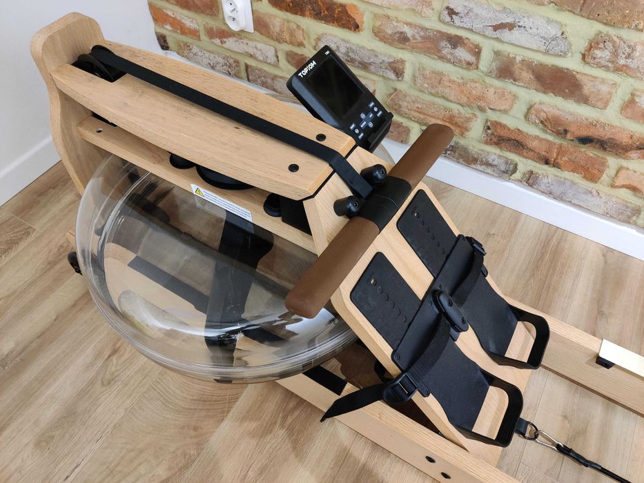 Wioślarz ergometr wodny TOPIOM, idealny stan, lepszy "komputerek" TM3