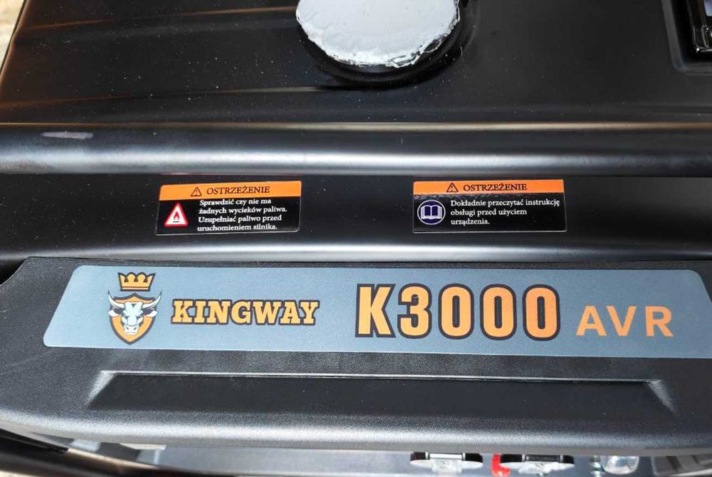 Генератор 3 кВт Kingway мідна обмотка однофазний AVR Польща бензиновий
