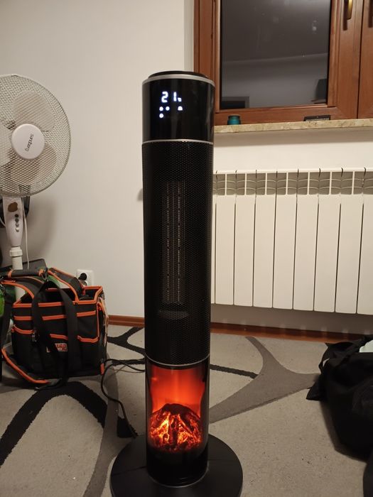 Termowentylator z kominkiem