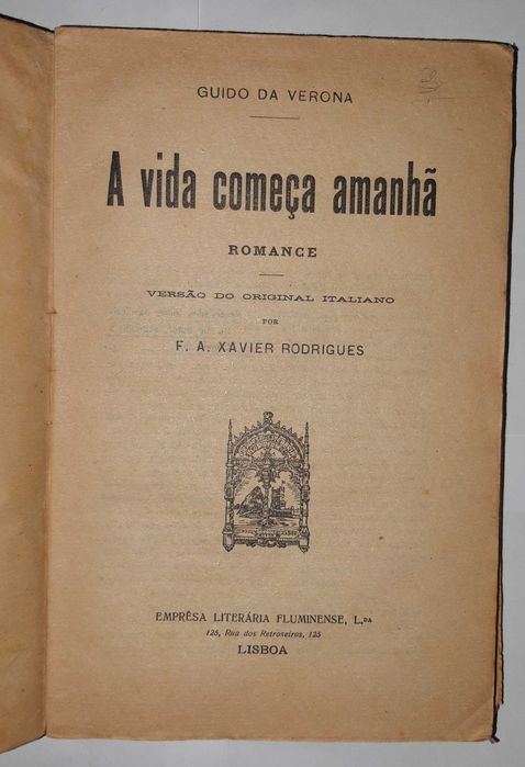 Livro Ref- esc - Guido da Verona - A Vida Começa Amanhã
